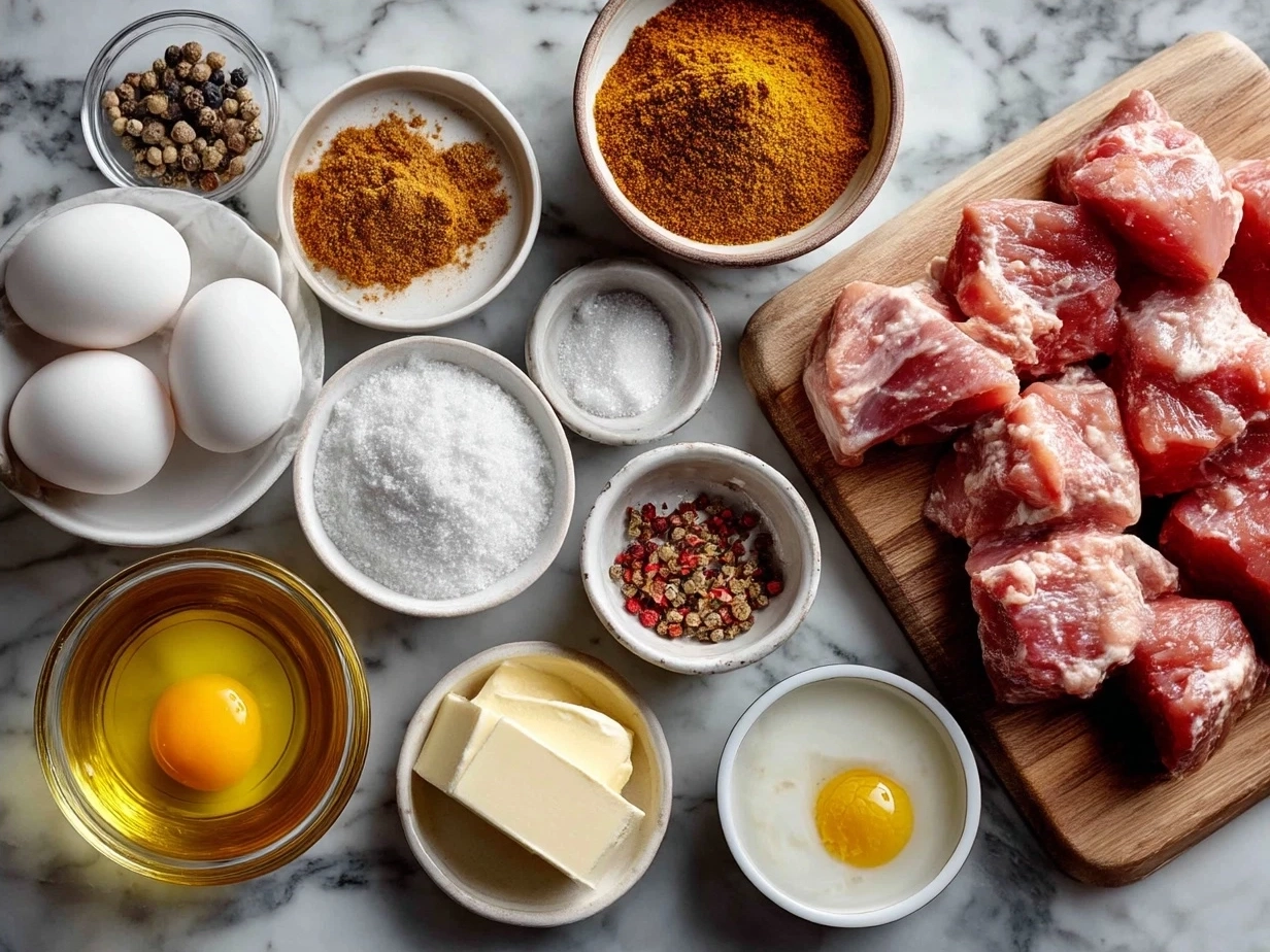 Ingredients for Butter Chicken Skillet arranged visually