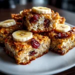 Freshly Prepared Banana Oatmeal Bars