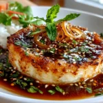 Homemade Japanese Onion Soup close-up