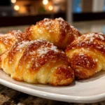 Freshly baked Pillsbury crescent rolls in cozy breakfast setting