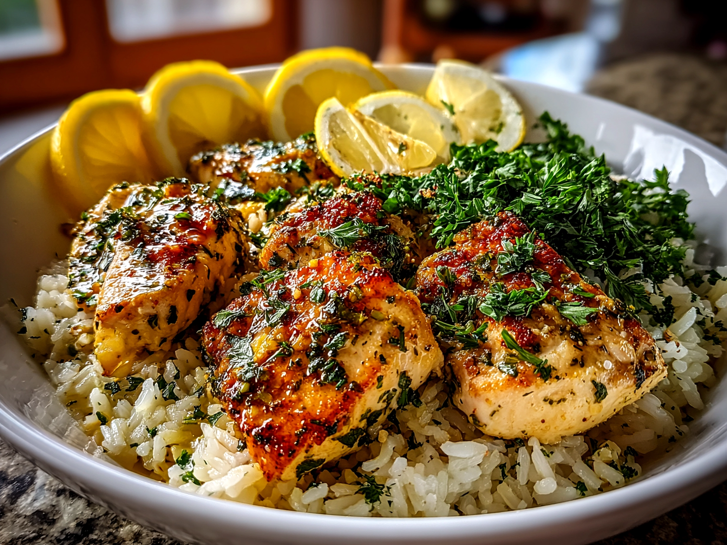 Freshly Prepared Lemon-Herb Chicken Nourish Bowl