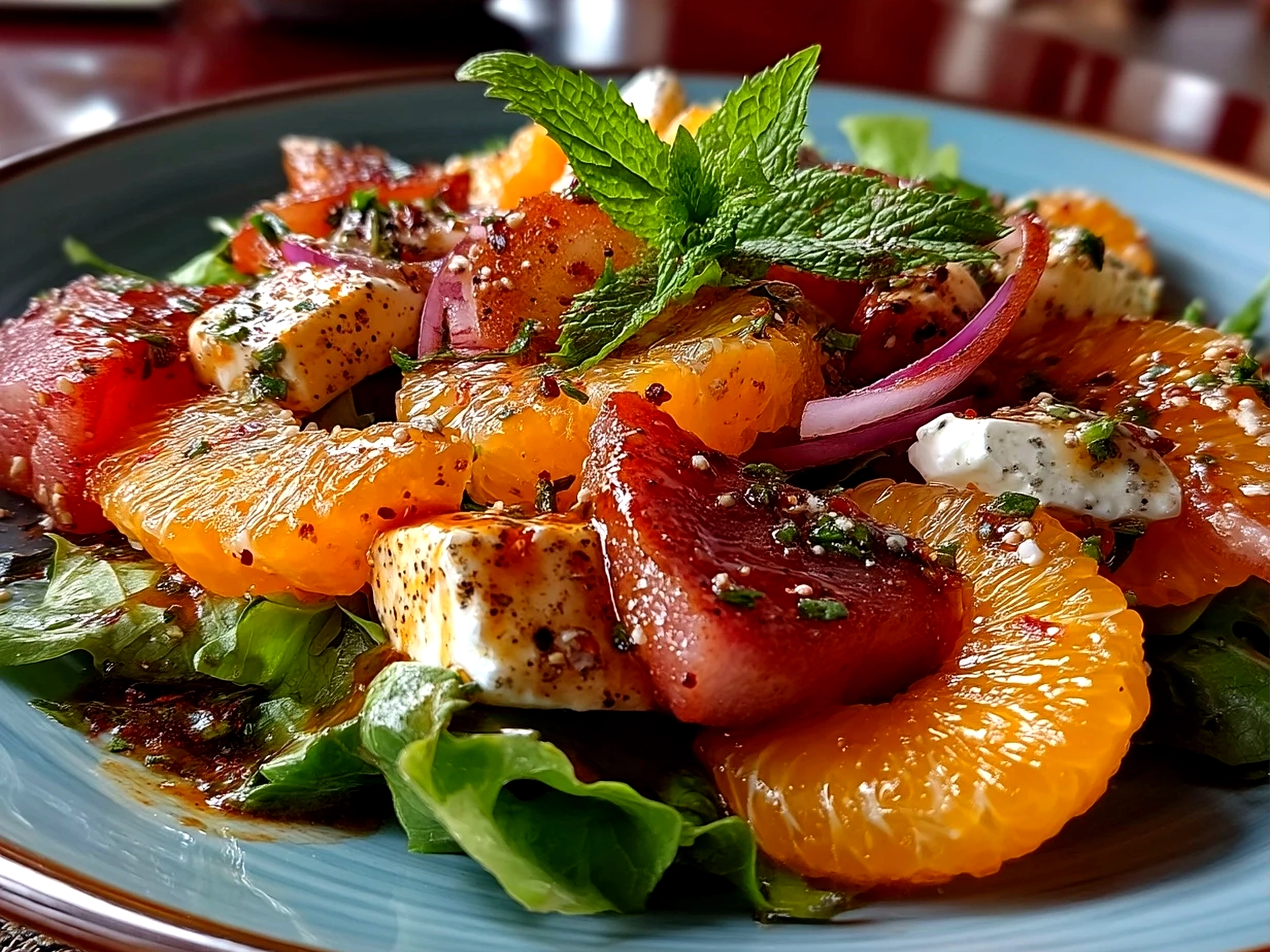 Final Orange Dreamsicle Salad served in a dish with a sprinkle of coconut and orange segments